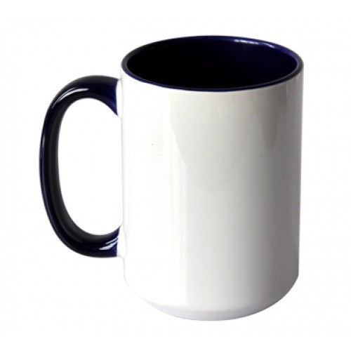 Customized Inner Color and Handle Mug (15 oz) Box of 36