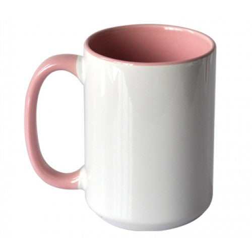 Customized Inner Color and Handle Mug (15 oz) Box of 36