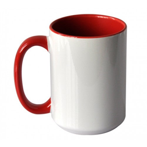 Customized Inner Color and Handle Mug (15 oz) Box of 36