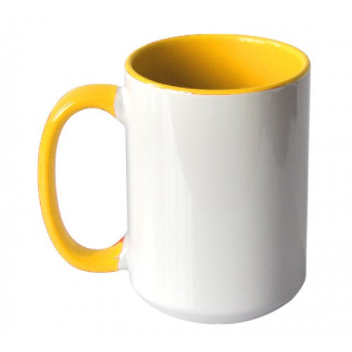 Customized Inner Color and Handle Mug (15 oz) Box of 36