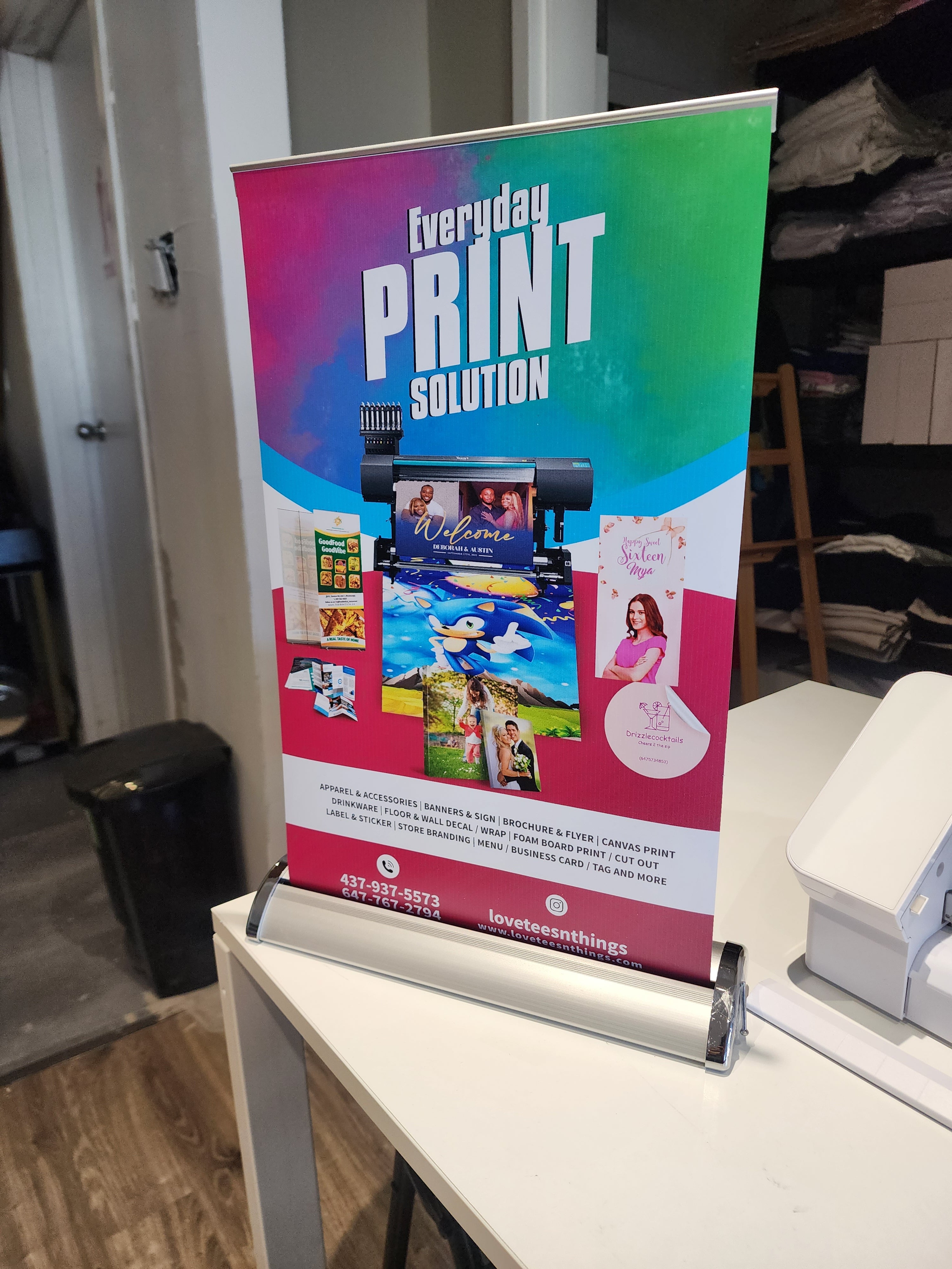 Retractable Tabletop Banner