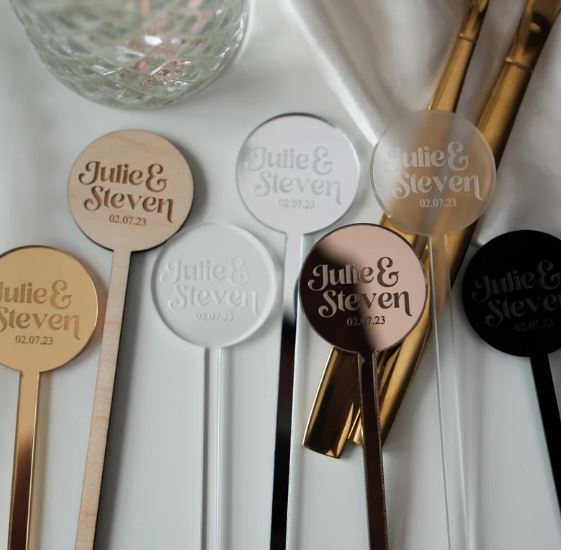 Acrylic Drink Stirrers Name