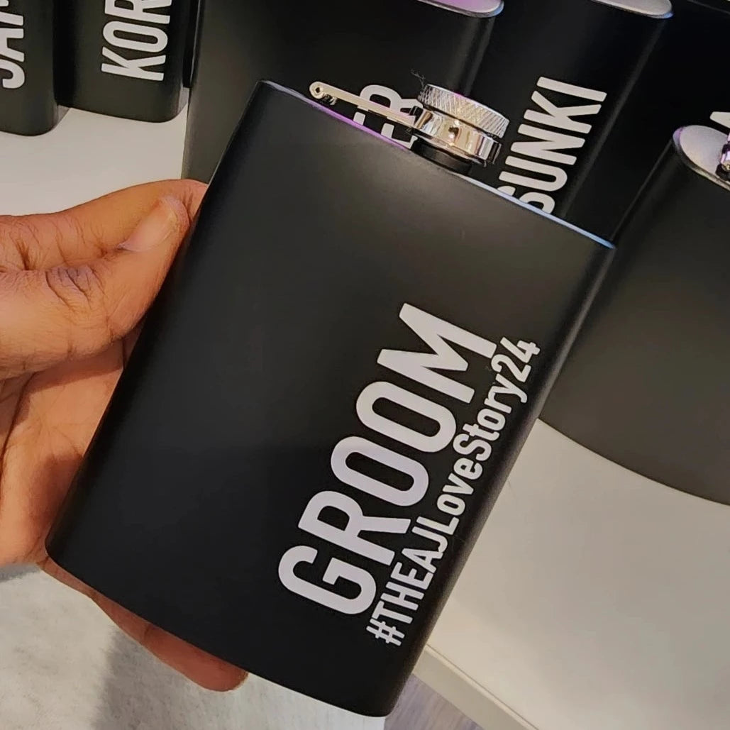 Customized Flask, Portable 8 oz Hip Flask