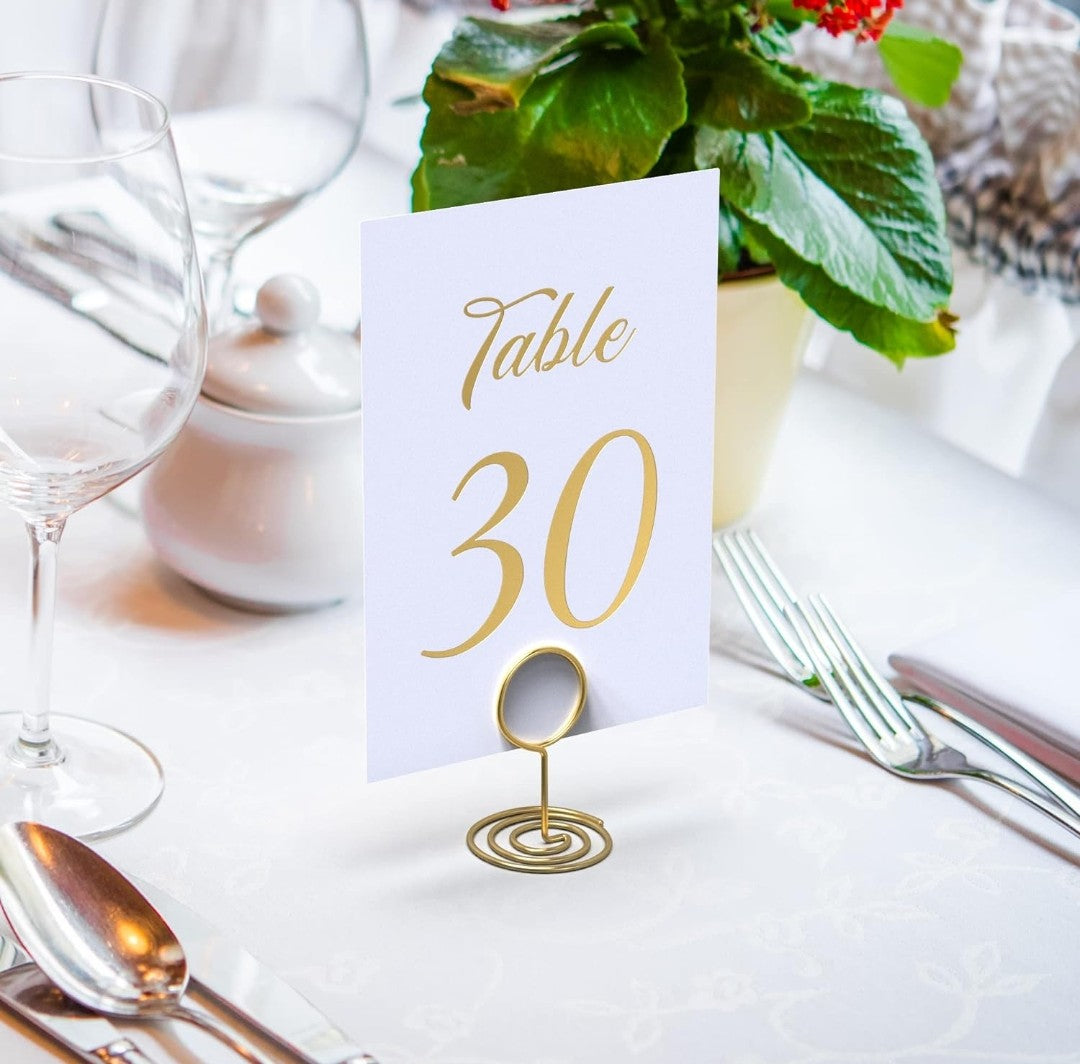 Gold Foil Table Numbers