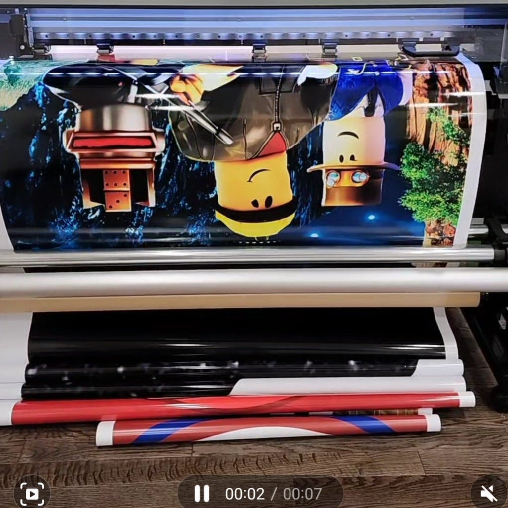 Custom Printable Vinyl - Cut-Out (Adhesive Back)