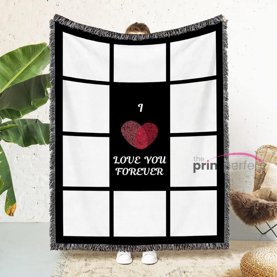10 Panel Photo Blanket - I Love You Forever