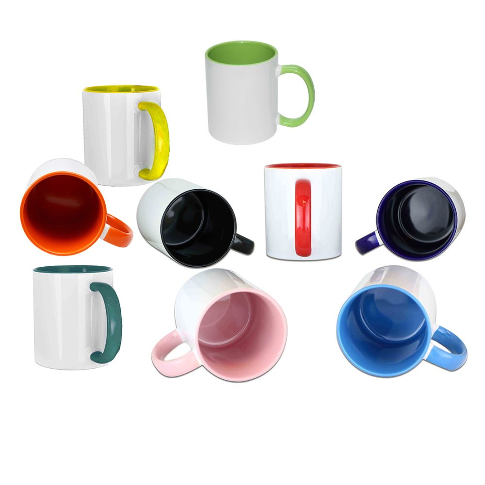 Customized Inner Color and Handle Mug (15 oz) Box of 36