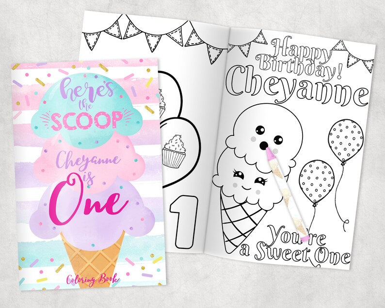 Personalized Activity Coloring Book
