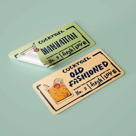 Rectangle Stickers & Labels (White backing)