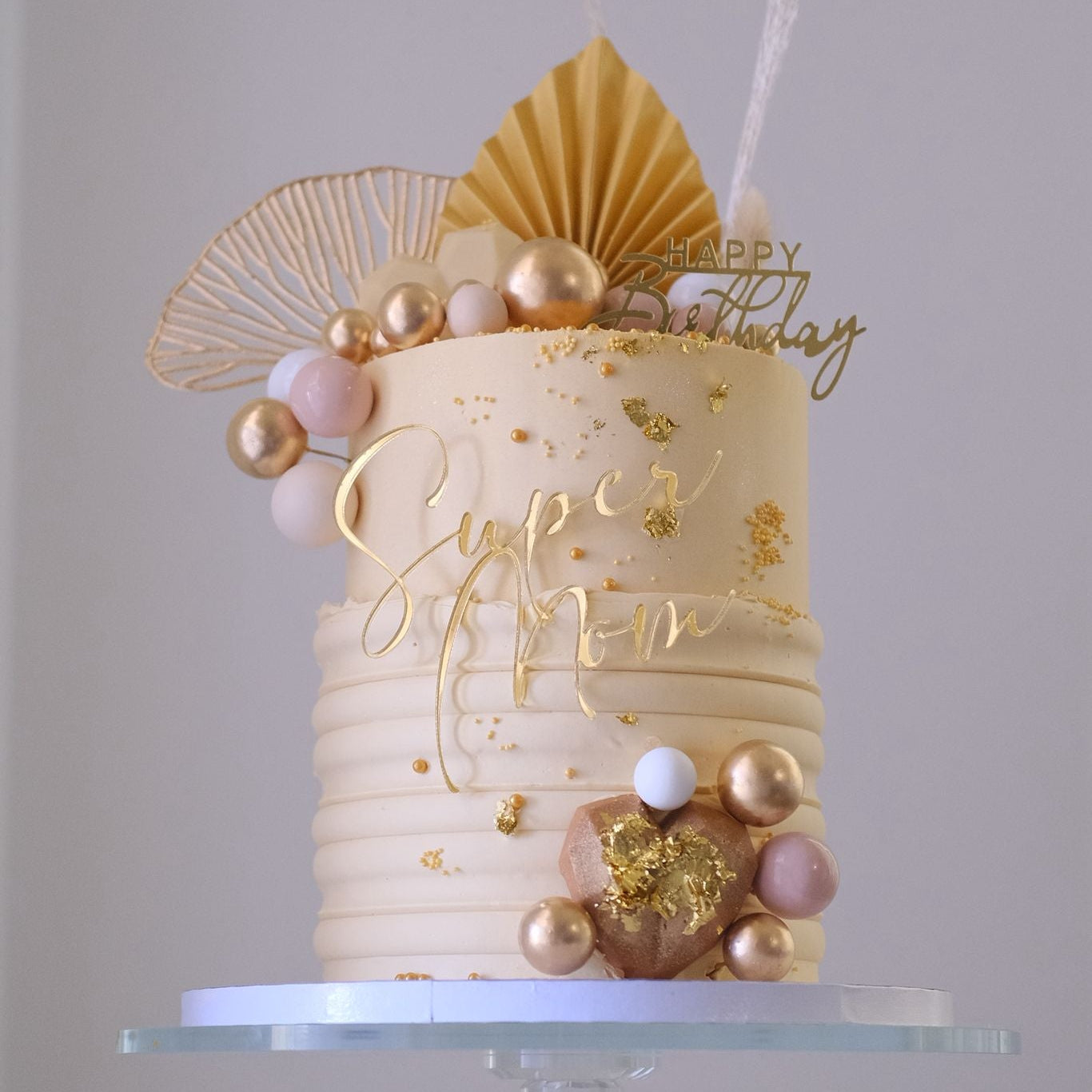 Mirrored Acrylic Cake topper
