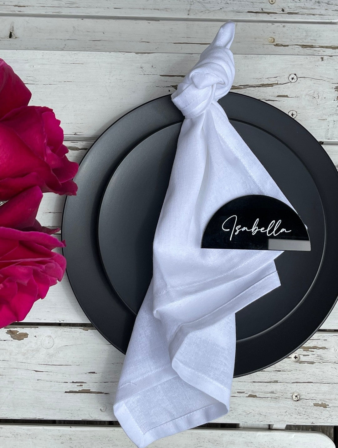 Name Place Cards | Semi-Circle Acrylic