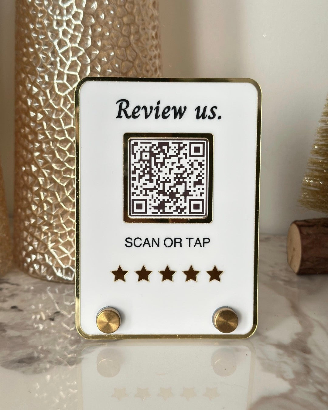 Mini QR Code NFC Sign