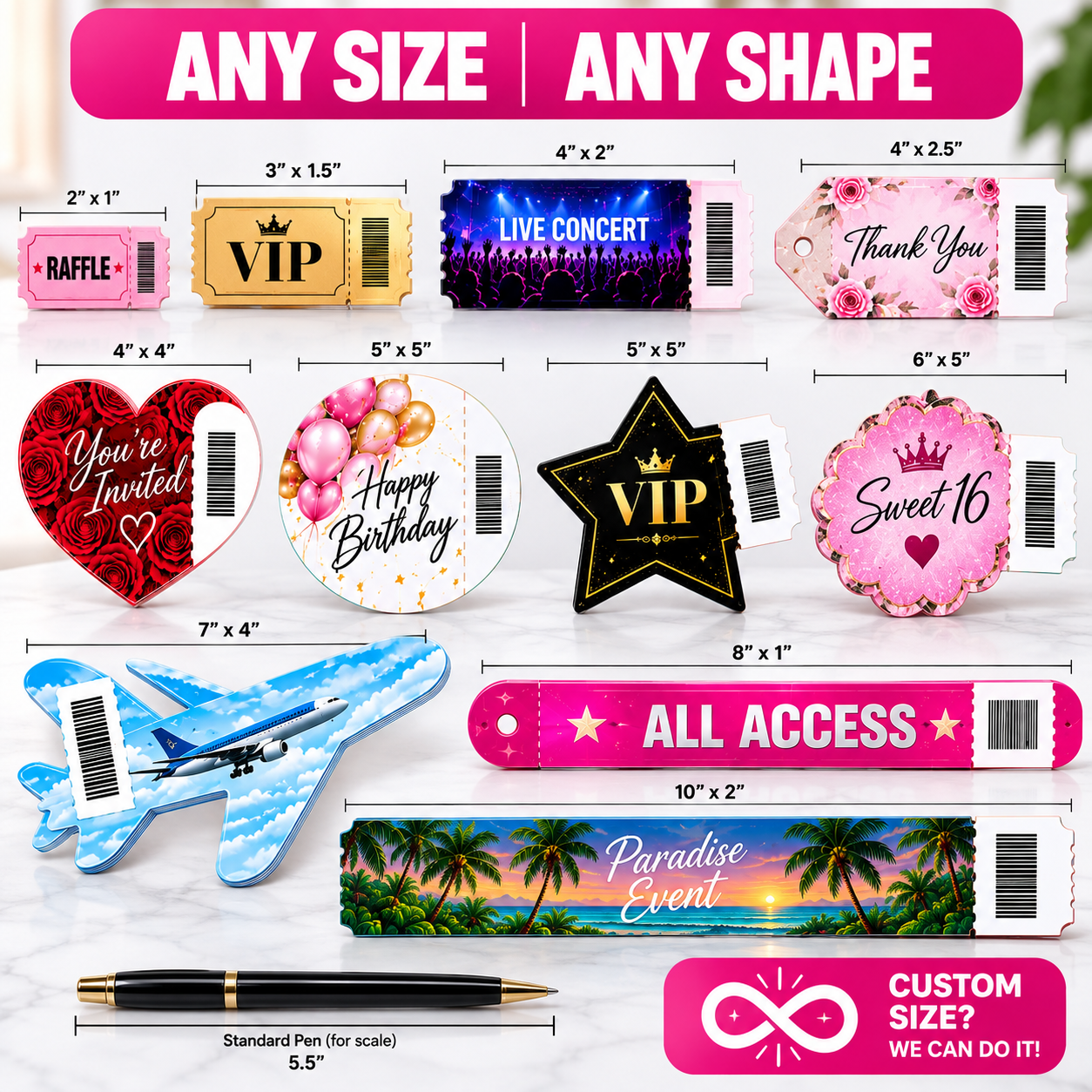 Custom Printed Tickets