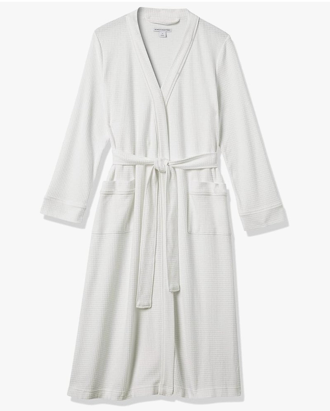 Embroidered Waffle Bathrobe