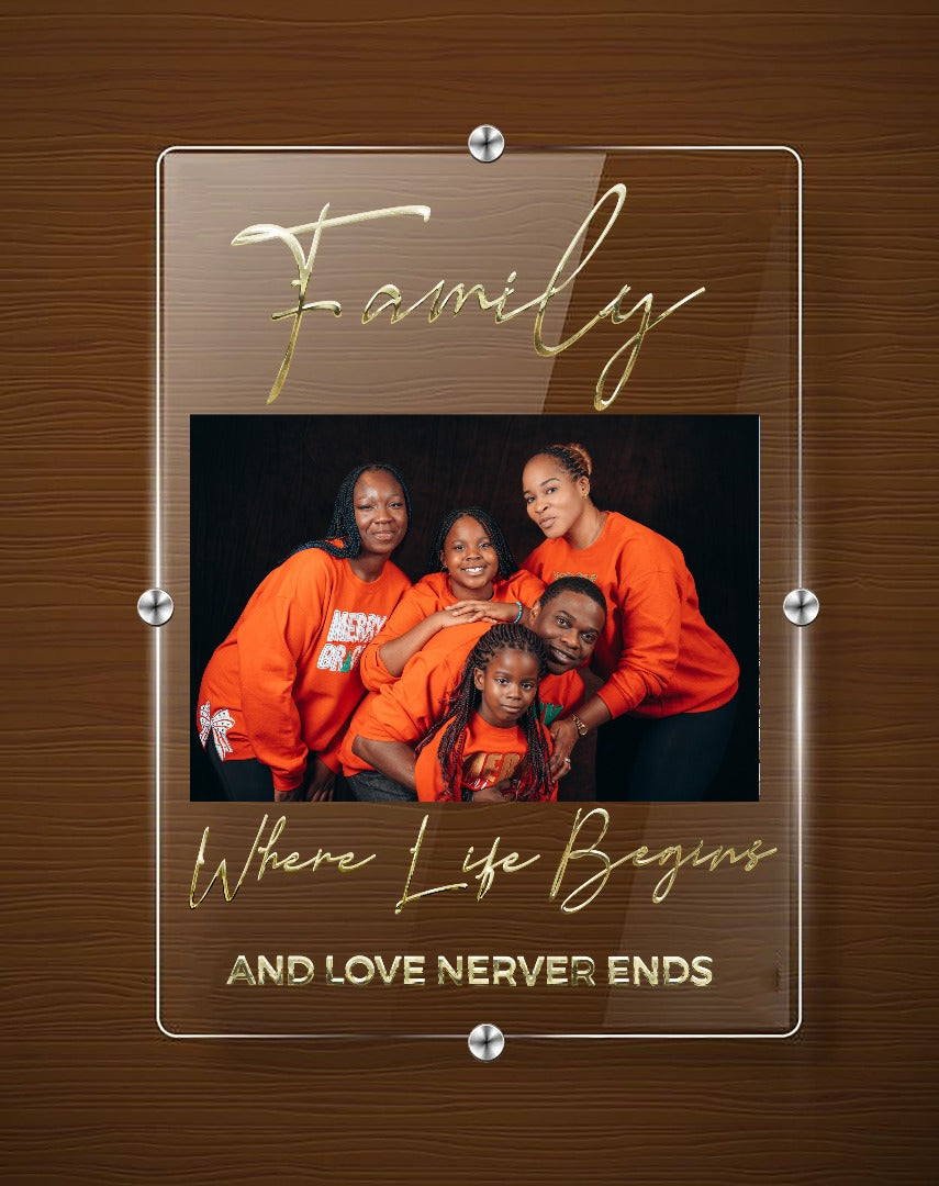Photo Family Plaque
