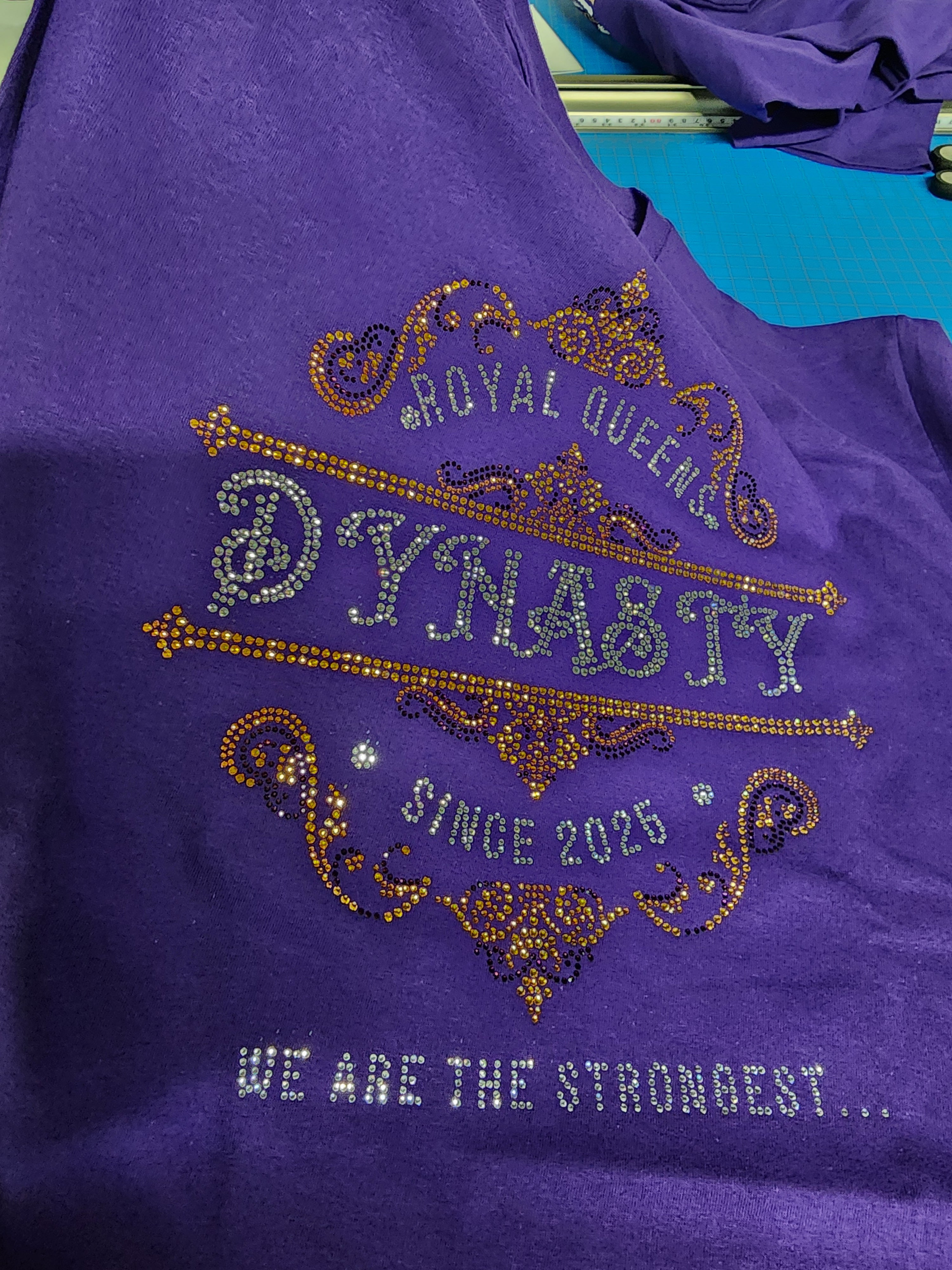 Custom Rhinestone Bling T-Shirt (24)