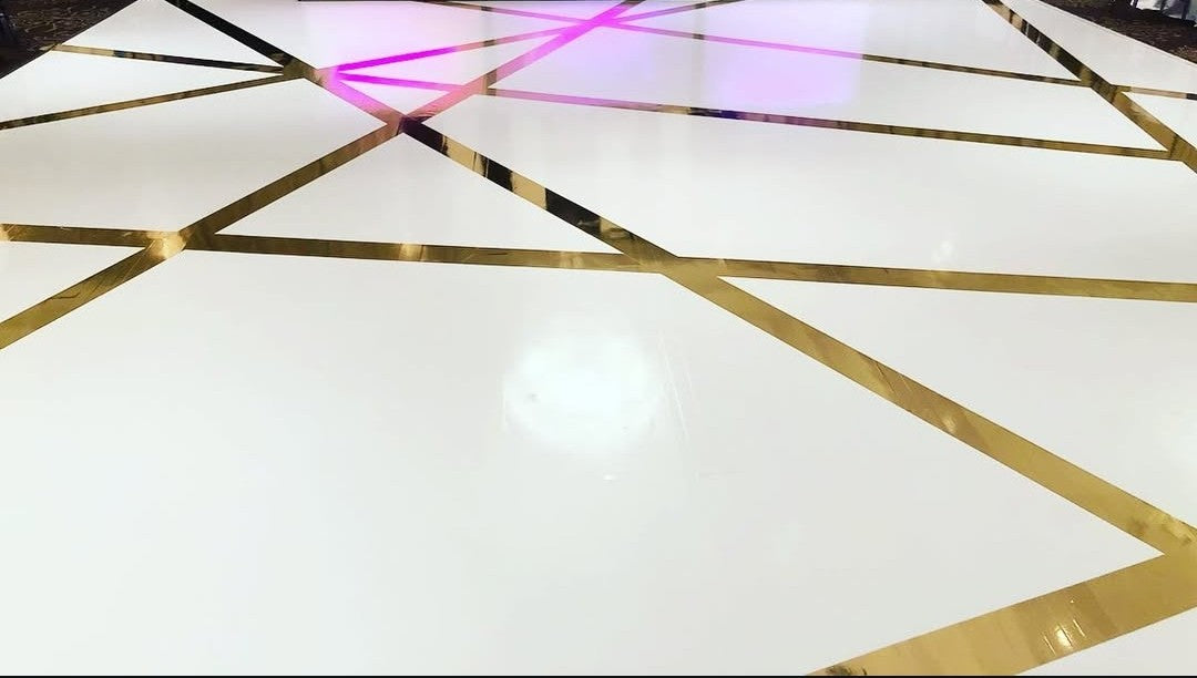 Gold Chrome Floor Decal
