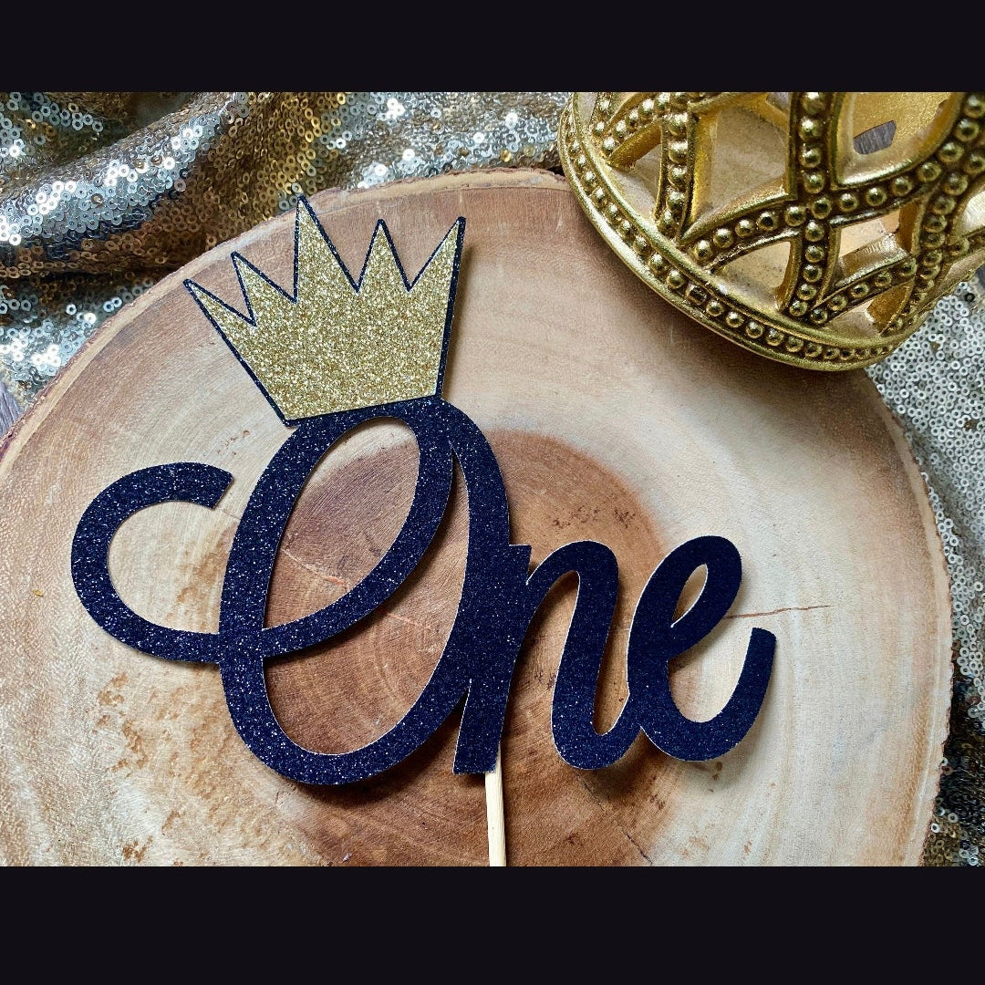 Custom Glitter Cake Topper