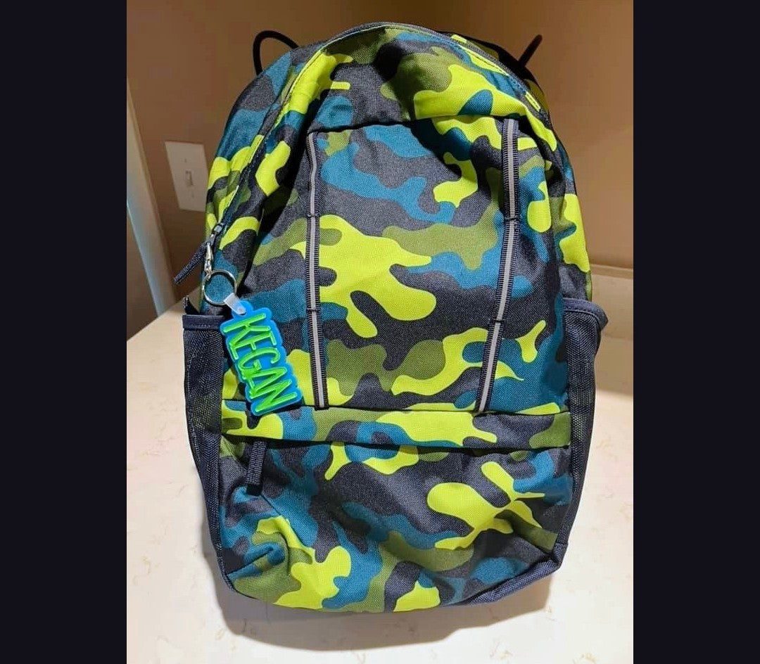 Acrylic Laser-Cut 3D Name Keychain