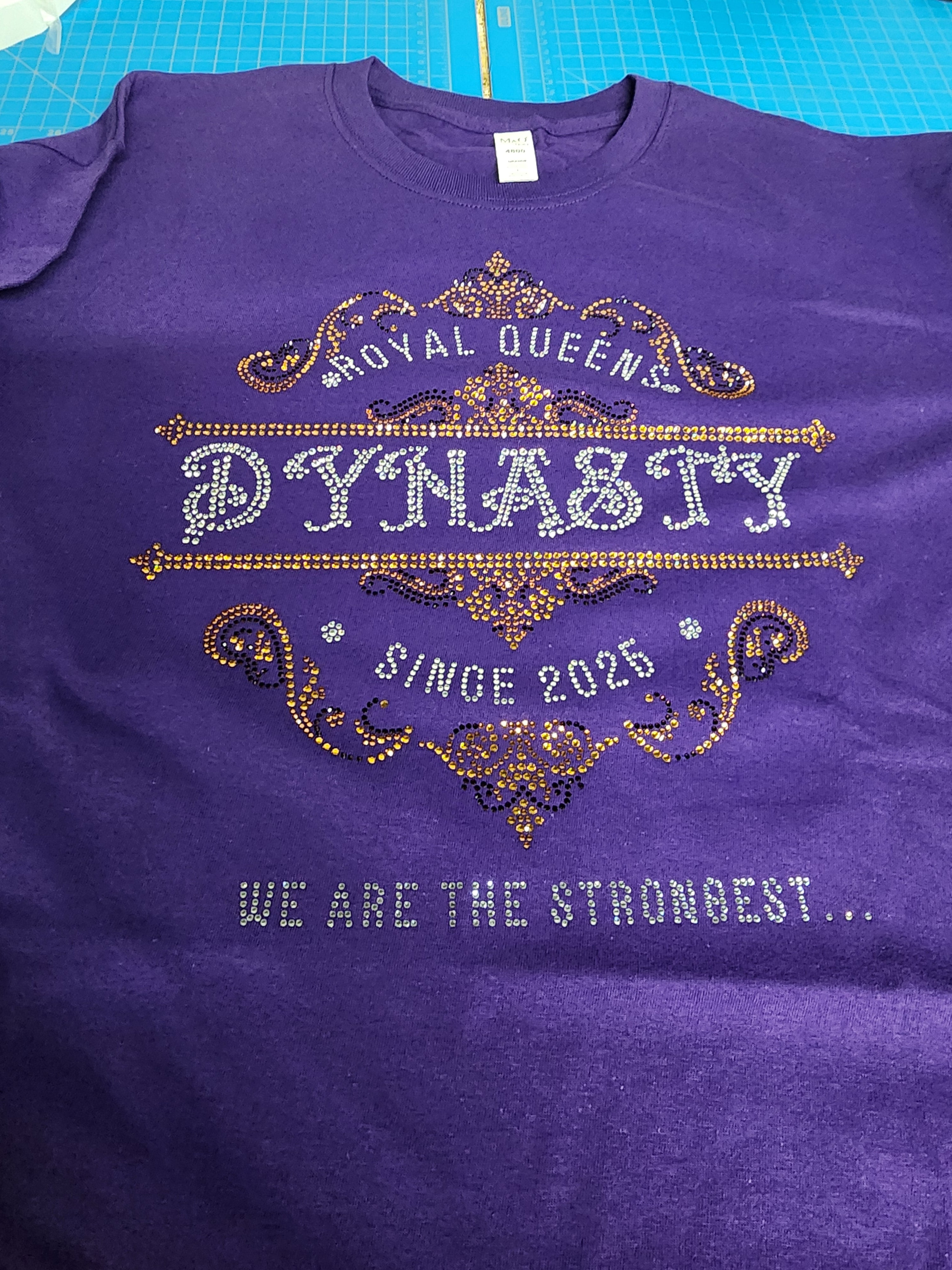 Custom Rhinestone Bling T-Shirt (24)