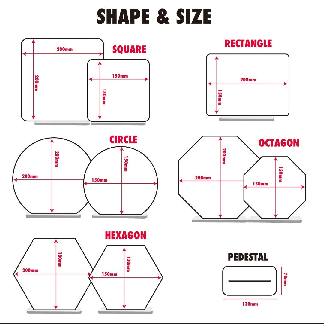 Luxury Freestanding Acrylic QR & NFC Business Sign