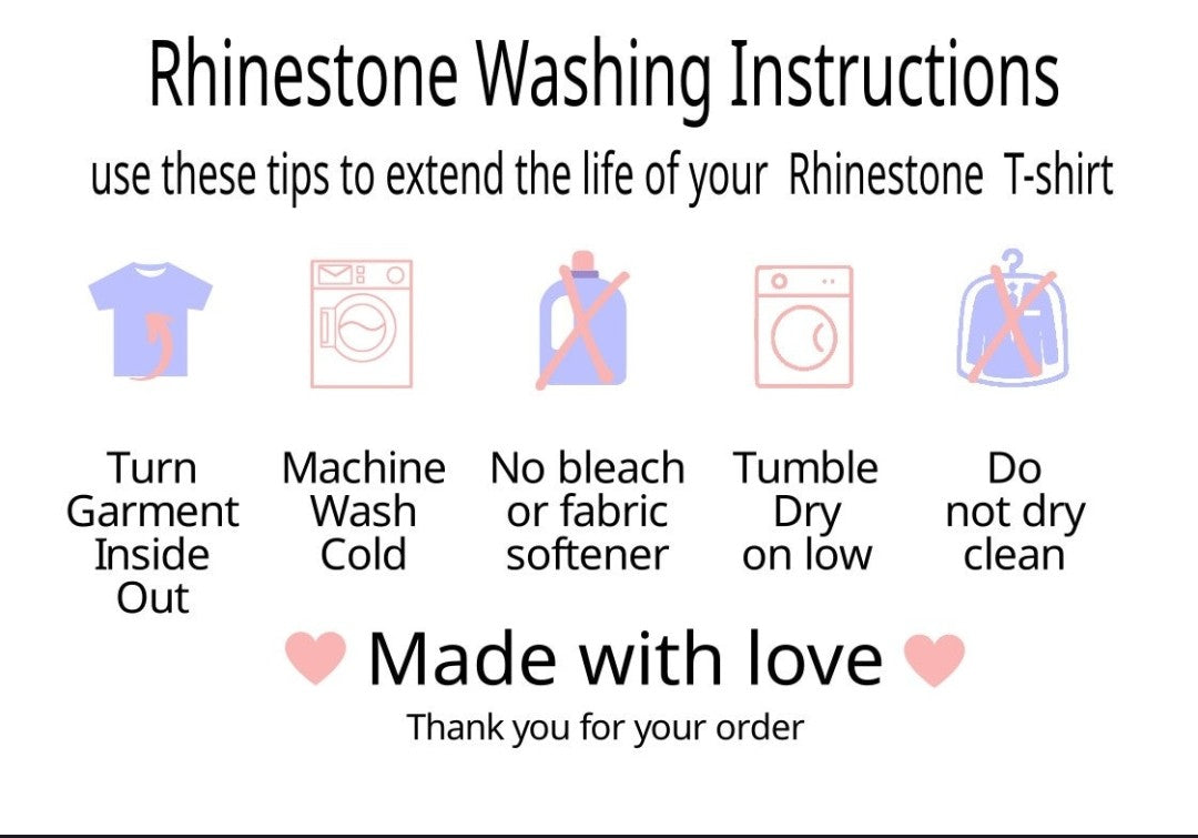 Custom Rhinestone Bling T-Shirt (24)