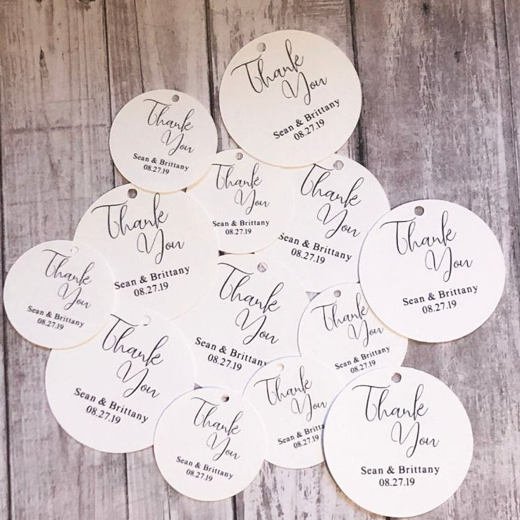 Circle Thank You Tags