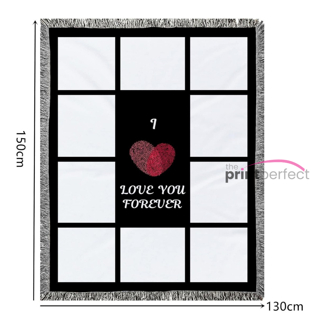 10 Panel Photo Blanket - I Love You Forever