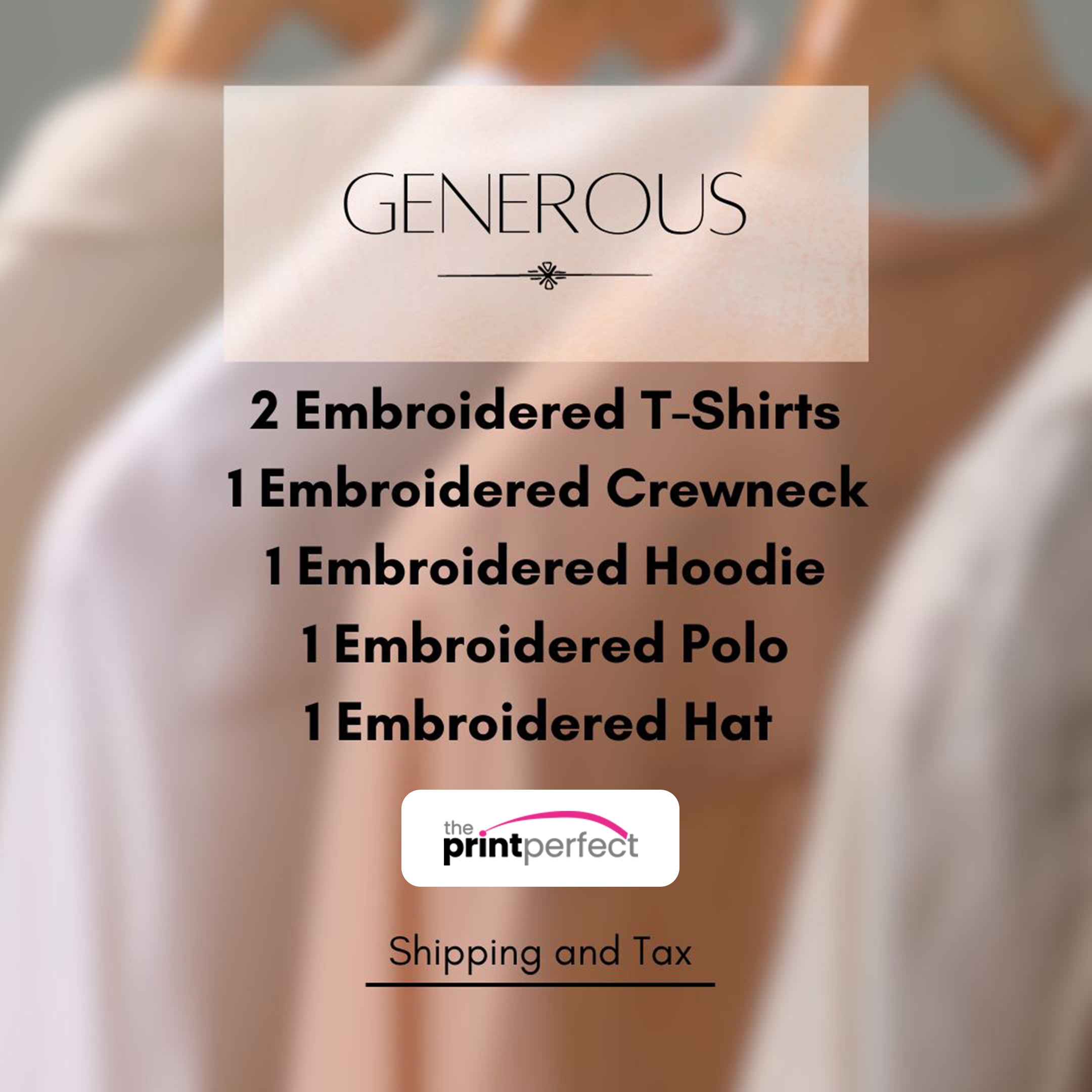 Generous (embroidery) Business Package