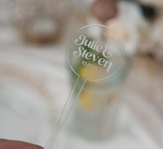 Acrylic Drink Stirrers Name