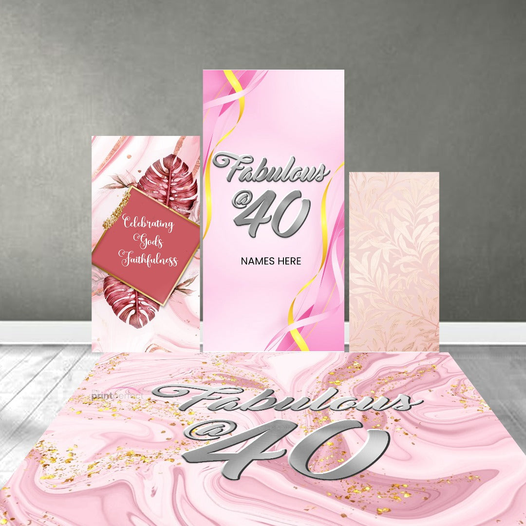 40th Pastel Pink Theme