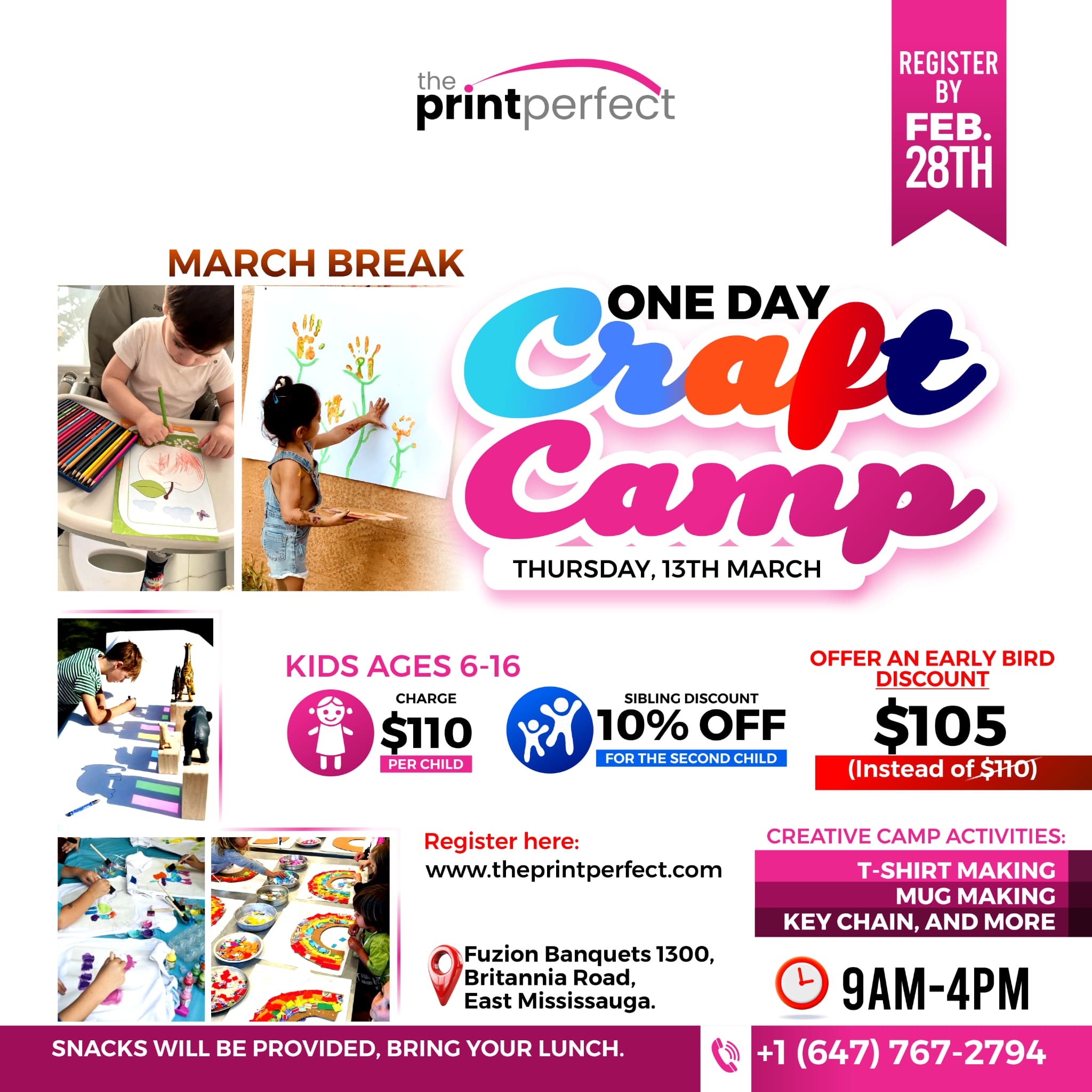 March Break Craft Camp (early bird registration)