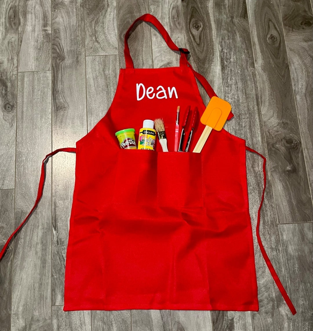 Customized Kids Apron With Cap