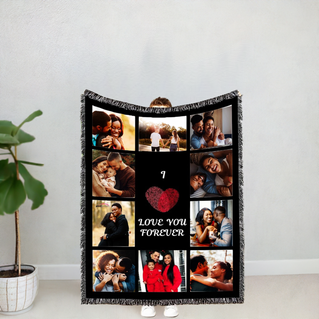 10 Panel Photo Blanket - I Love You Forever