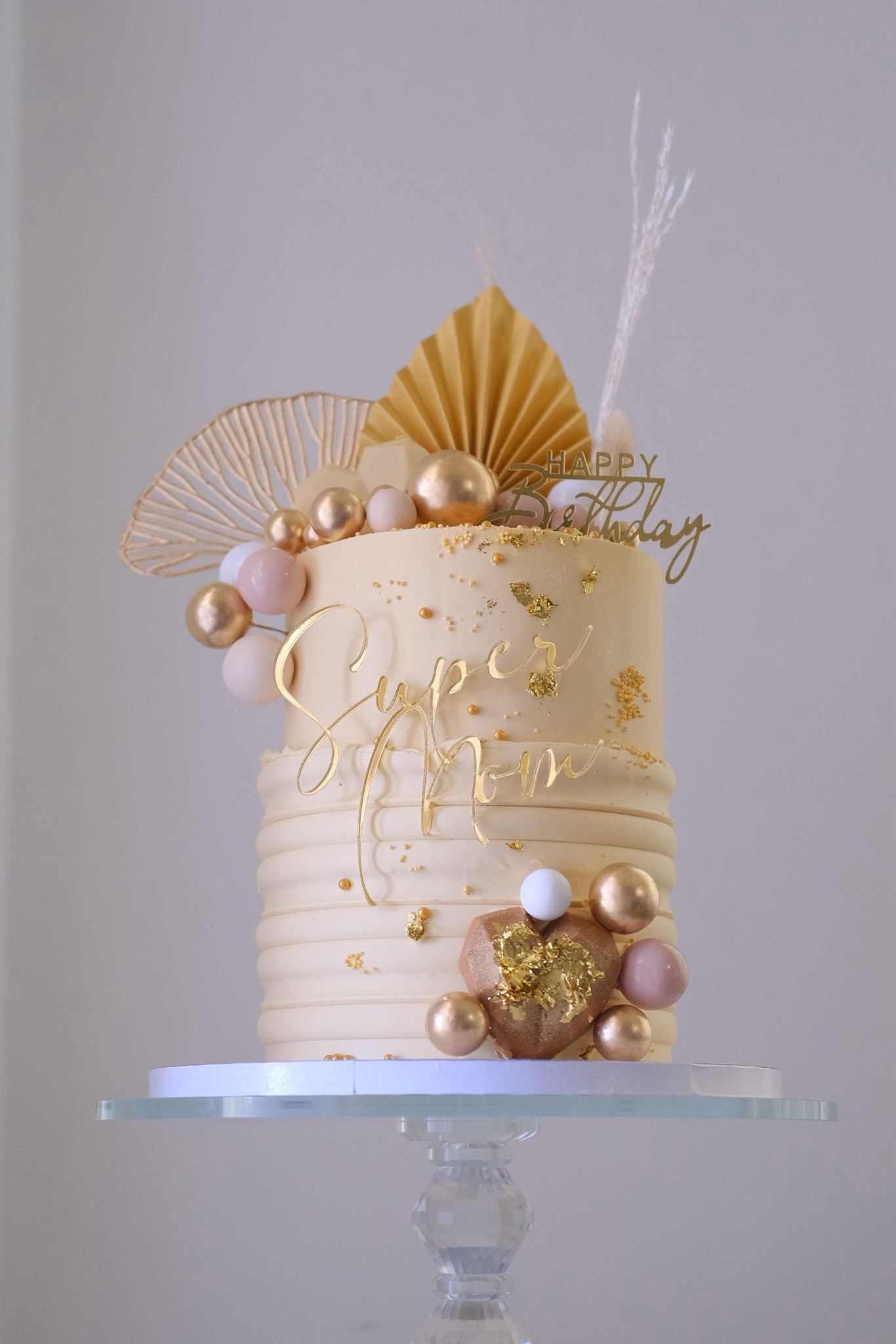 Mirrored Acrylic Cake topper