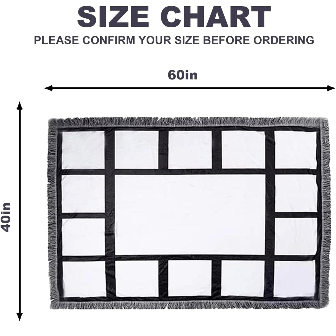 14 Panel Photo Throw Blanket