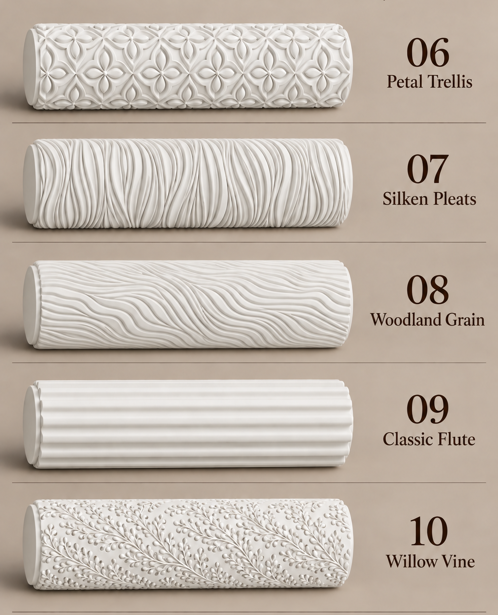 9″ Texture Roller — Choose Your Pattern