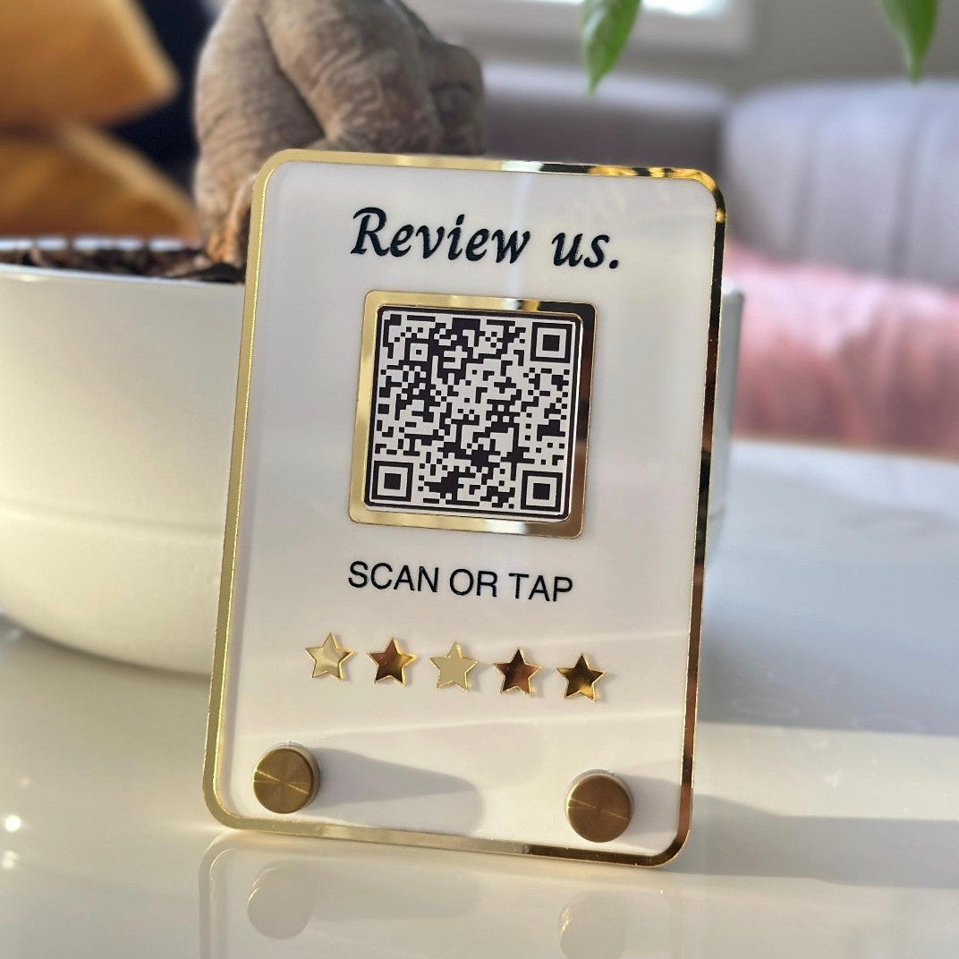 Mini QR Code NFC Sign