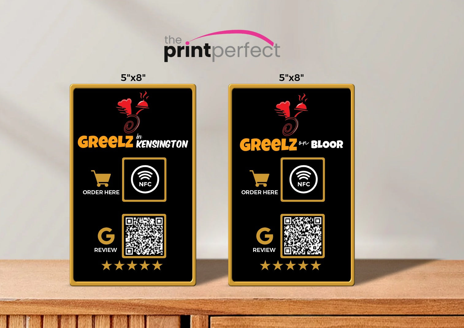 Tap & Scan Smart Review & Order Stand (QR + NFC)