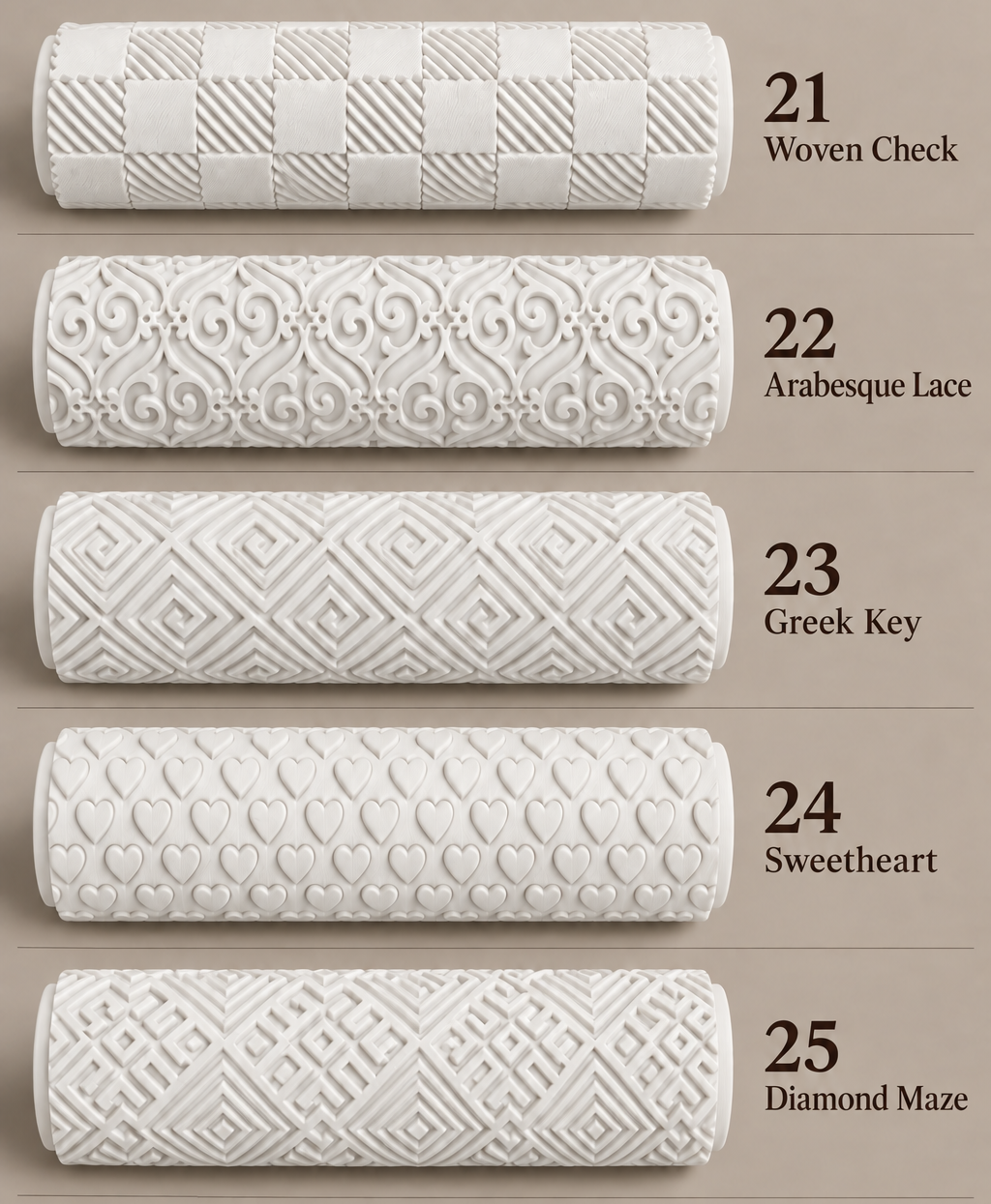 9″ Texture Roller — Choose Your Pattern