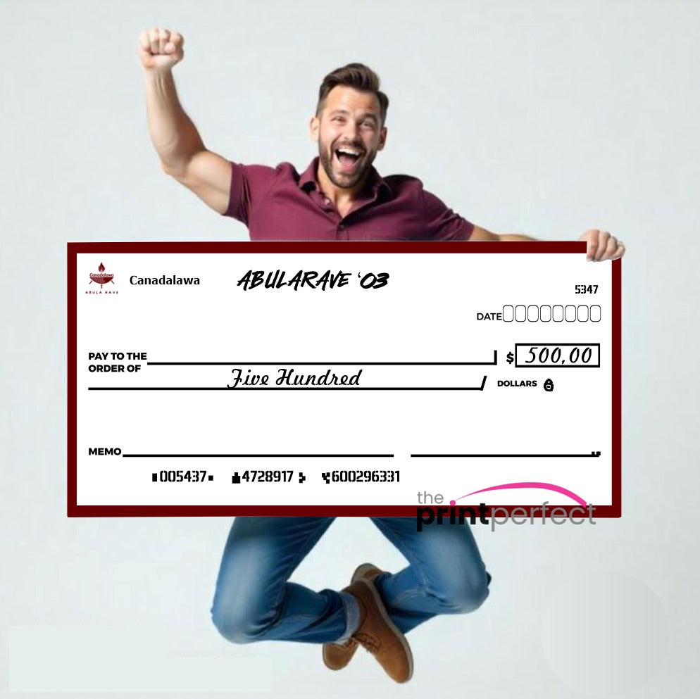 Oversized Cheques