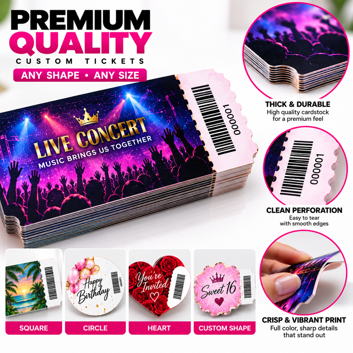 Custom Printed Tickets