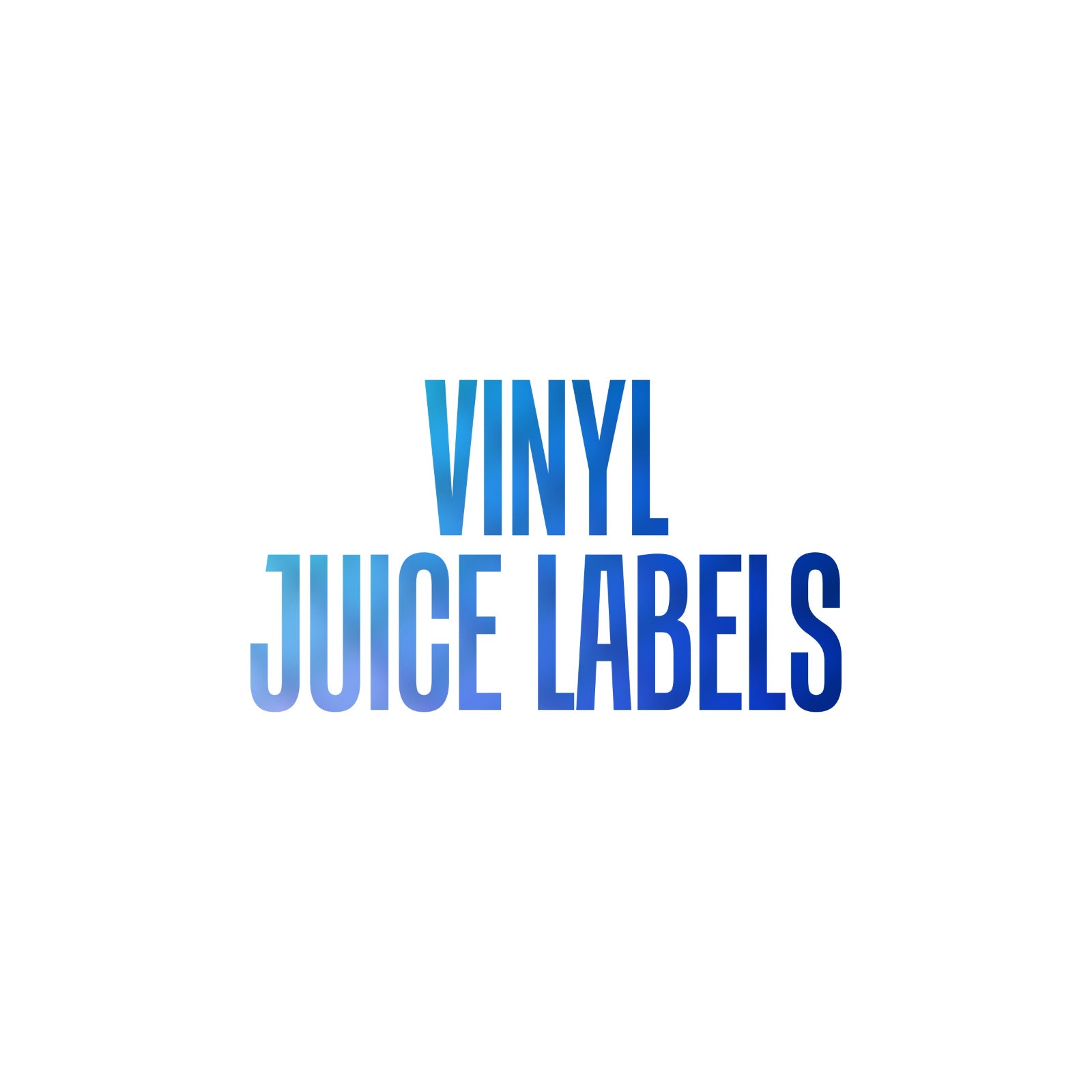 VINYL Juice Labels - 6 PK