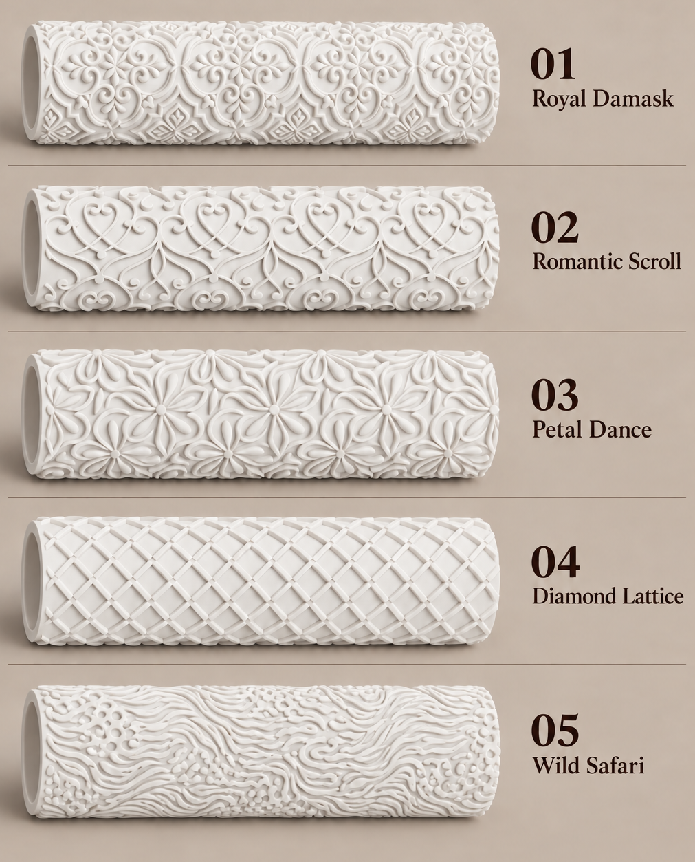 9″ Texture Roller — Choose Your Pattern