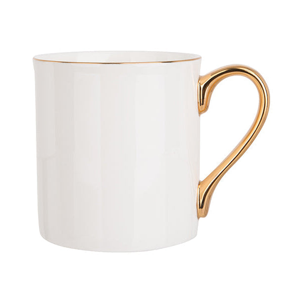 Mug with Gold Rim and Handle