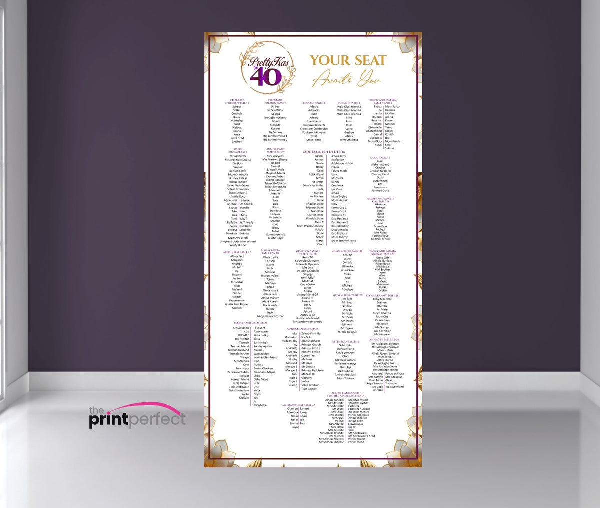 Picture Foam Backdrop with Print